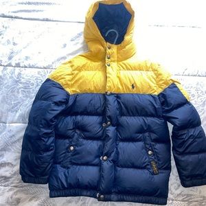 Ralph Lauren Coat Half Yellow & Navy Blue